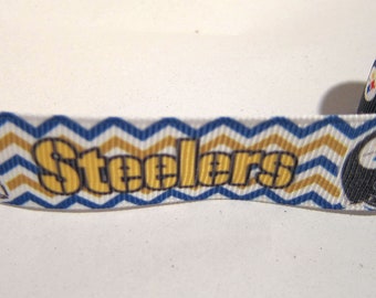 Ribbon FOOTBALL Steelers Grosgrain Ribbon, craft ribbon, ribbon for bows, lanyard ribbon, hairbow ribbon....choose style