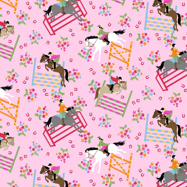 Horse Girl Fabric Etsy