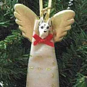 Handmade GREAT DANE Small Lace Angel Christmas Tree Ornament or Pet Memorial...choose style