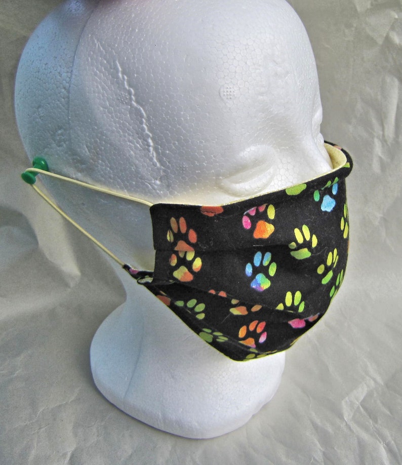Reusable Face Mask DOG PAWS Tie Dye Pawprint Face Mask Etsy