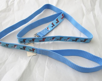 Dog Leash DACHSHUND Dog Breed Leash 5 foot Nylon Propylene Dog Lead Handmade...choose webbing color