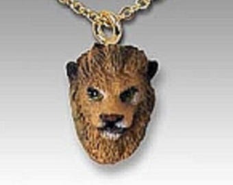 Jewelry Parts...Resin LION Animal Head Pendant/Charm Wildlife Head 3/4"