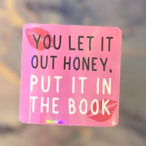 90s/ Y2K Holographic Sticker/ Mean Girls“Put it in the book ” Millenial decal