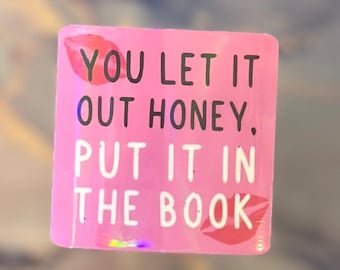 90s/ Y2K Holographic Sticker/ Mean Girls“Put it in the book ” Millenial decal