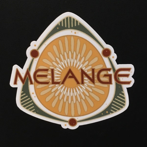 Dune, Melange sticker with gloss laminate. Inside or outside use.