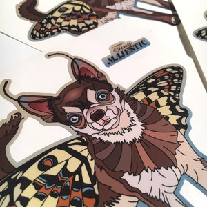 Chihuahua sticker with gloss laminate for inside or outside use, Tiny Majestic image 4