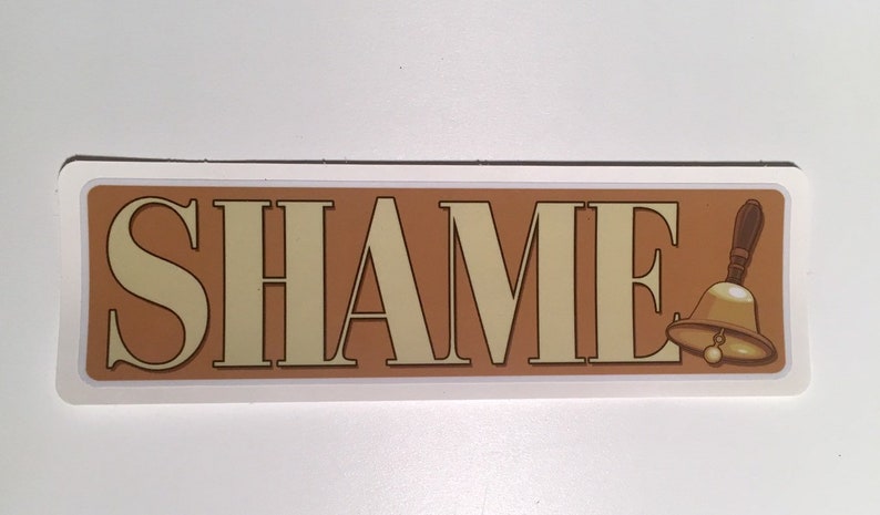 Shame Sticker With Gloss Laminate Game of Thrones Bell. - Etsy