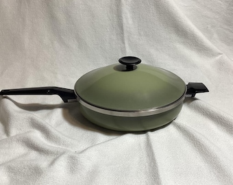 Vintage West Bend Town House Cookware Set | 1970s Avocado Green
