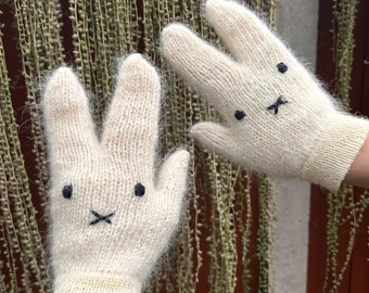 Patrón de tejido de manoplas Miffy Tabi - descarga en PDF