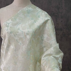 Peony Kylin qilin embossed brocade jacquard designer fabric , sold by meter