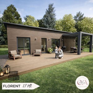 Plan maison container 27m2 / studio container plan auto construction / maison container français / plan architecturaux conteneur écologique