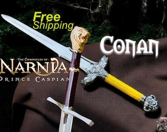 Chronicles of Narnia Sword Prince Peter Witch Magic Kingdom Sword Caspian Albion Conan the Barbarian Father Sword Atlantean Warriors Cosplay