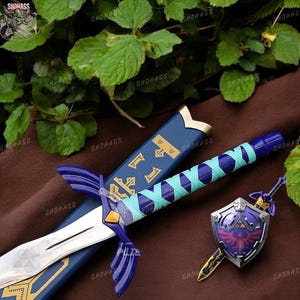The Legend Of Zelda Sword Master Long Sword Link Skyward Sword Replica Perfect Cosplay Sword Ideal for Medieval Gift Father Day Gift Replica