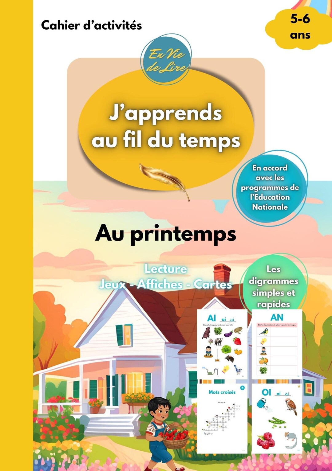 Digrams Kids Activity Sheets + Posters + Cards to Learn to Read Basic DIGRAMS, GS-CP ...