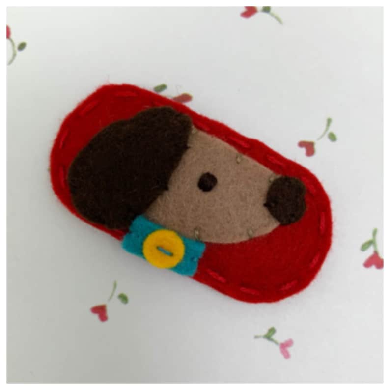 Felt Hair Clip, NO SLIP CLIP, Hair Accessories, Hair Barrettes, Felt