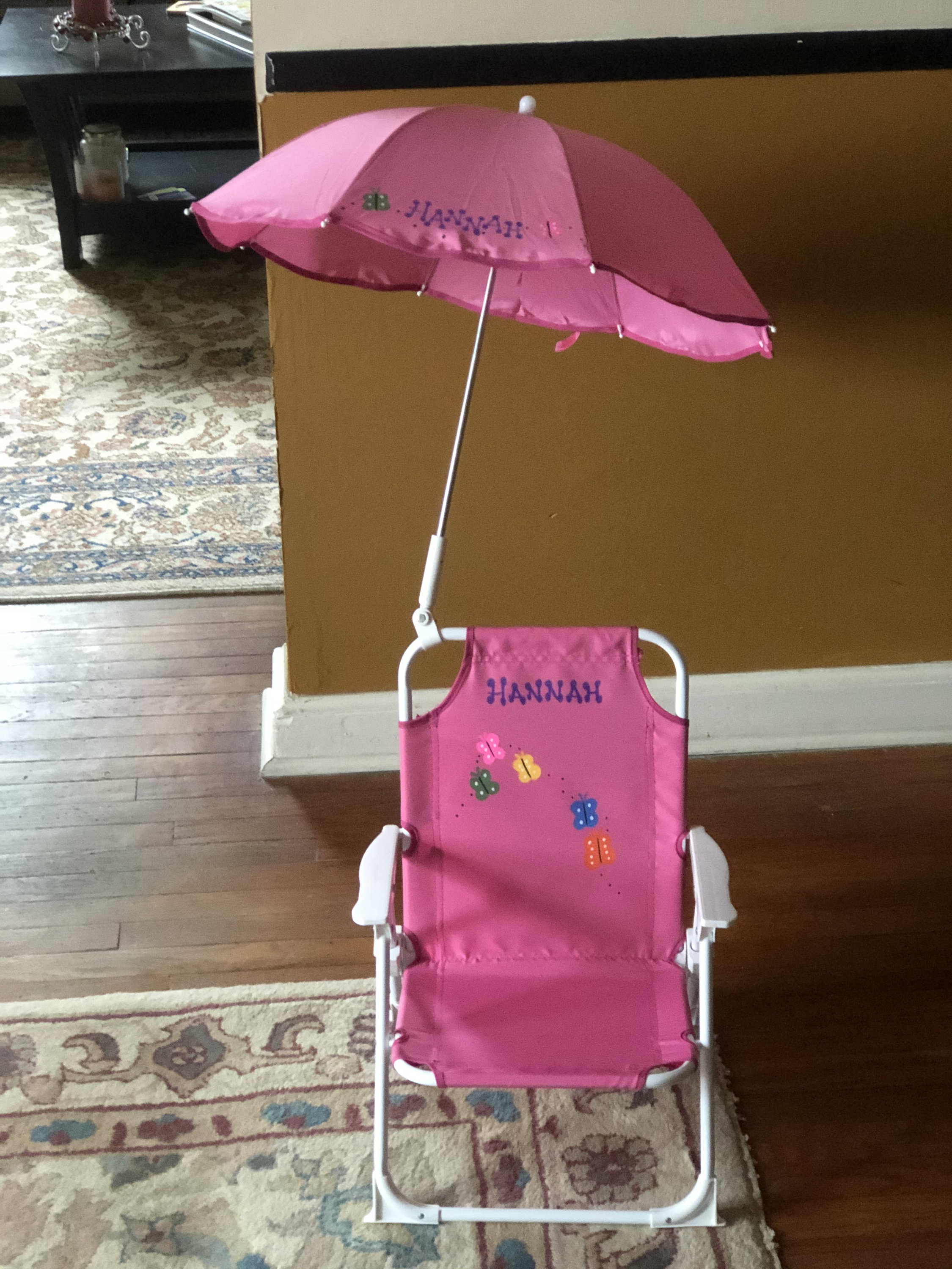 Personalized toddler beach chair & umbrella for kids Etsy