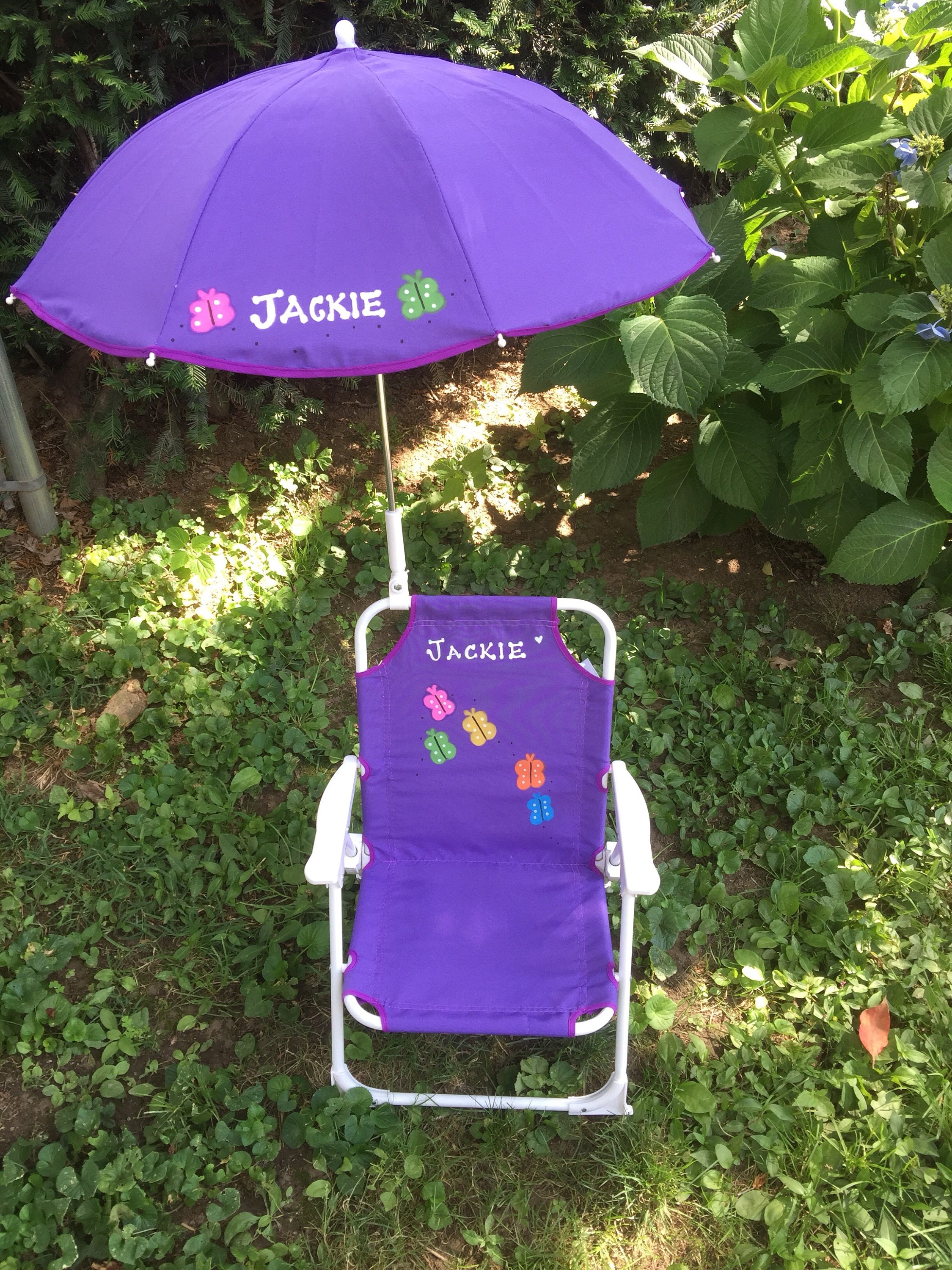 Personalized Toddler Beach Chair Umbrella Set Etsy