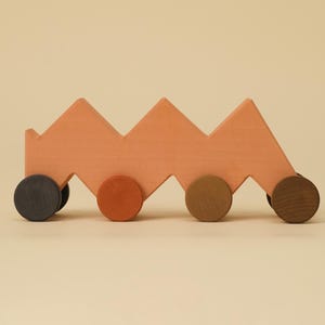 Toyto Zigzag Vehicle wooden toy car