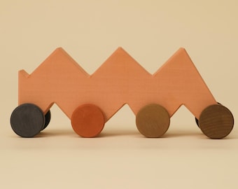 Toyto Zigzag Vehicle wooden toy car