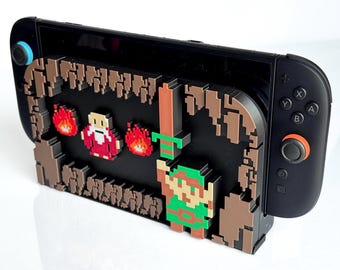 Legend of Zelda Wood Sword Switch 2 Dock Cover : déco gaming rétro
