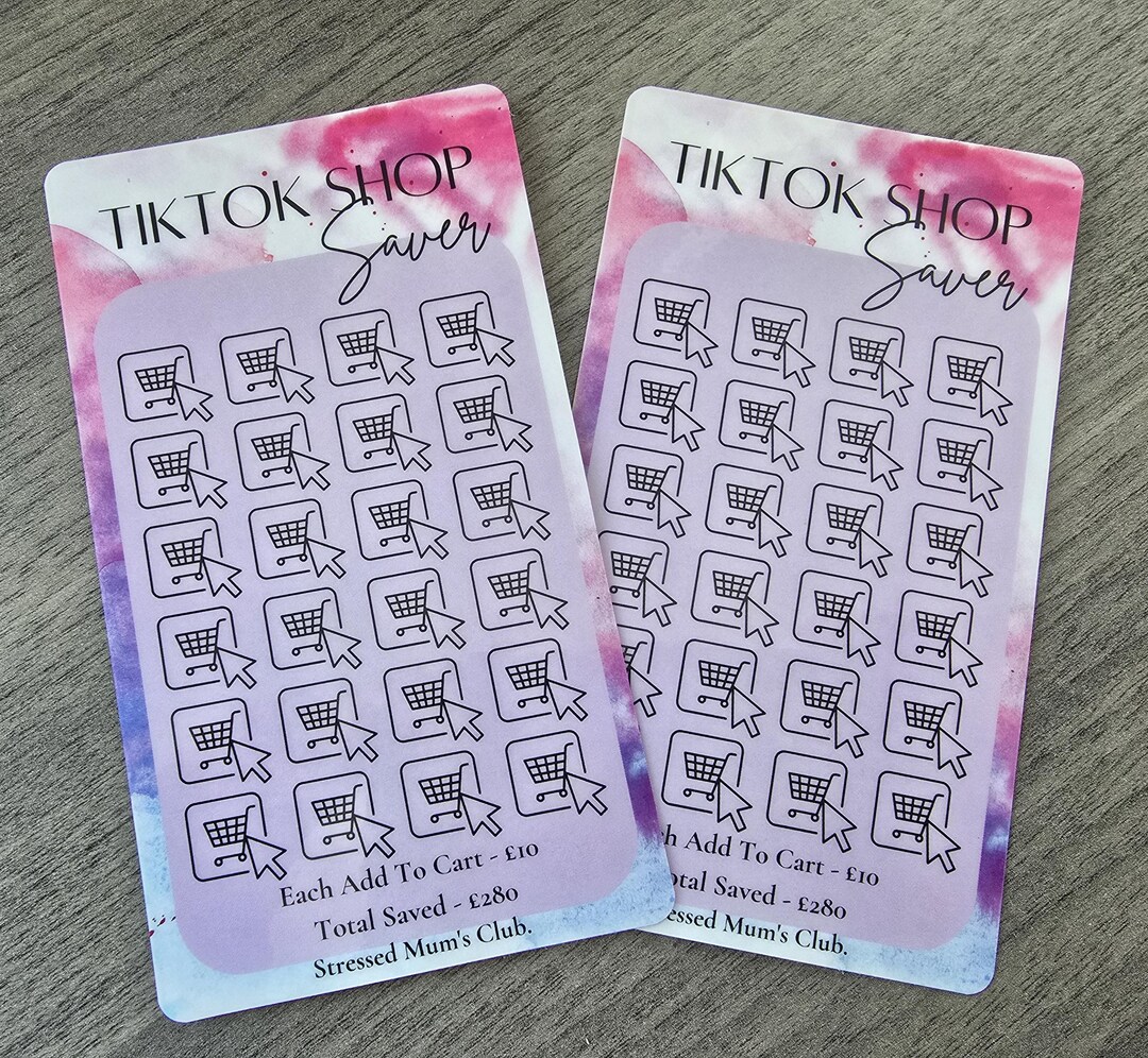 Tiktok Shop Savings Tracker - Etsy