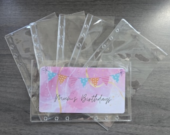 A6 Extra Clear Zipless plastic Wallets