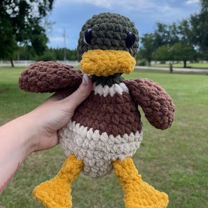 Mallard Duck Lovey - Handmade Crocheted Lovey - Baby Shower Gift - Baby’s First Toy - Nursery Decor - 1st Birthday Gift