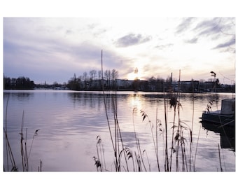 Sunset on the lake