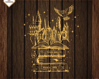 Universal Studios Wizard Castle  Ready To Press, Magical Book Dtf Transfers,Disney Fantasy World Direct To Film, Witchery Castle