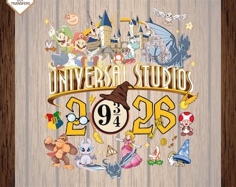 Universal Studios 2026 Ready To Press, Epic Universe 2026 Dtf Transfers, Epic Universe 2026 Family Trip Direct To Film