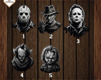 Retro Halloween Ready To Press, Halloween Characters Dtf Transfers, Halloween 2026 Direct To Film