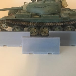 Concrete Jersey barriers 1/35 scale modern warfare diorama set of 3 resin barrier models for modern urban dioramas