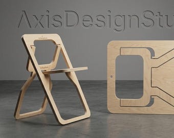Progetti CNC per sedia pieghevole - Download digitale DXF SVG - Axis Design Studio