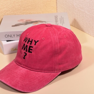 Why Me?Death Stranding 2 Embroidered Hat Baseball Cap Custom Washed Embroidered Hat Adjustable Gym Cap