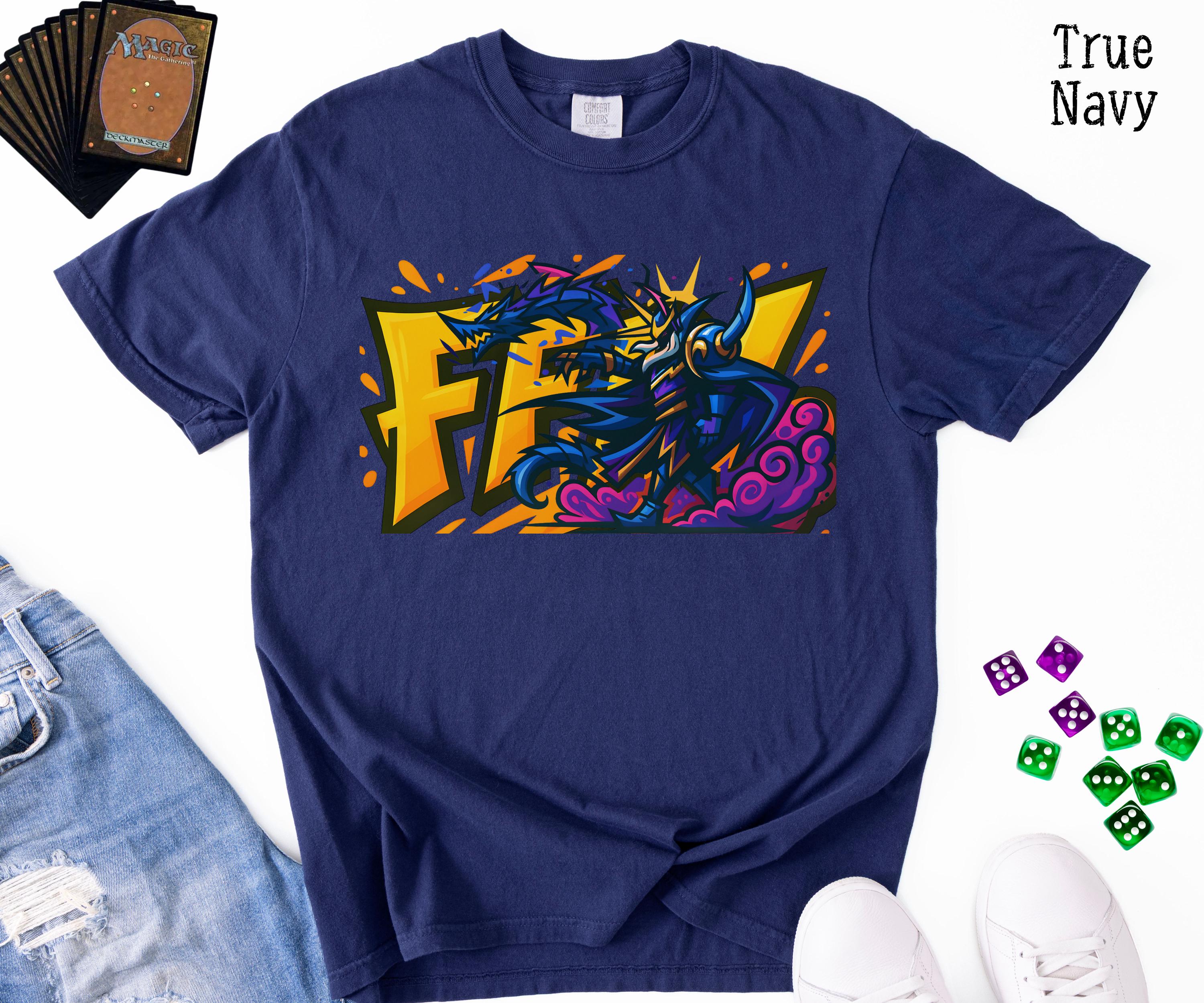 ファイナルファンタジーIVギフト コンフォートカラーシャツ、ゲーマーT