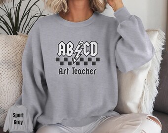 Creative Art Teacher Sweatshirt, Unisex Crewneck, Gift for Educators, Teacher Appreciation, Artsy School Outfit, Cozy Classroom Wear