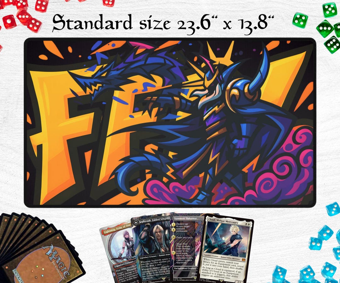 ゴルベーザ・ヴィラン デスクマット ファイナルファンタジーIV プレイマット ゲーマーギフト MTGデスクマット ゲーミングデスクアクセサリー ゲーミングマウスパッド - 日本