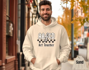 Art Teacher Hooded Sweatshirt, Gift for Art Educators, Cozy Hoodie for Artists, Teacher Appreciation Gift, Fun Graphic Sweatshirt