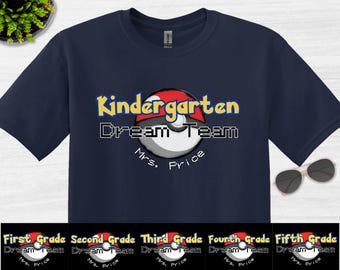 Fun Teacher T-shirt Teacher Team Shirt Personalized Teacher Tshirt Back to School Teacher Shirt Custom Grade Tee Custom Teacher Team Shirt