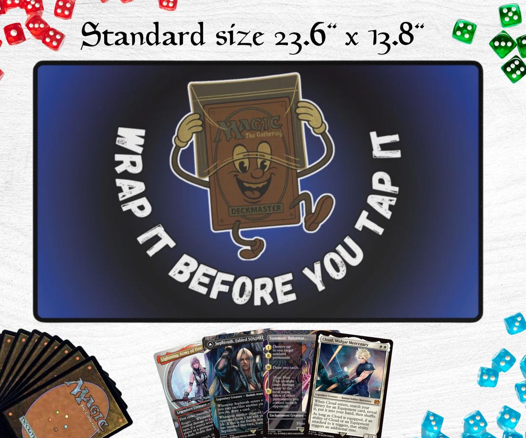 Funny MTG Playmat, Magic the Gathering Adult Humor Desk Mat, Funny