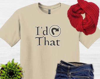 MTG Fan Unisex Softstyle T-Shirt, Trading Card Game Tee, I&#39;d Tap That Shirt, Humorous MTG Gift, Magic The Gathering Top