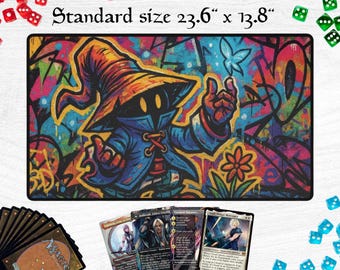 Black Waltz FFIX MTG FF9 ゲーミングデスクマット マウスパッド