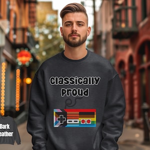 NES Pride Unisex Sweatshirt, LGBT Gamer Sweatshirt, Retro Gaming Sweatshirt, Gay Pride Apparel, LGBTQ Rainbow Sweatshirt