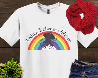 Magic the Gathering Emrakul Eldrazi Unisex Softstyle T-Shirt, Today I Choose Violence Shirt, MTG Fan Apparel, Gaming Tee, Geek Gift