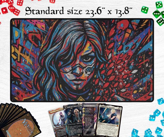 Expedition 33 MTG Playmat, Clair Obscur Desk Mat for Magic the