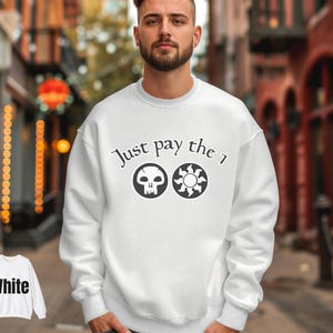Bluza Magic the Gathering, po prostu zapłać 7, przytulny ubiór FNM, prezent unisex, odzież uliczna do gry karcianej, zabawna bluza