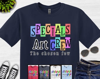 Specials Crew Teacher Shirts Matching Elective Teacher Shirts Custom Teacher Shirt Personalized School Tee Dream Team Tees Staff Gifts