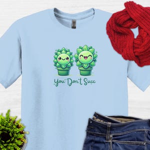 Succulent T-Shirt Cactus Graphic Tee Plant Lover Shirt Botanical Top Funny Succulent Gift Plants Graphic Tee