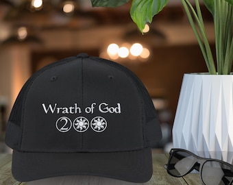 Casquette brodée Magic the Gathering Dad, chapeau Wrath of God MTG, casquette de baseball classique, cadeau pour gamer, vêtements de geek