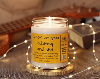Adulting Gift Funny Candle coworker gift New job gift Christmas gift candle college gift Sassy Candle